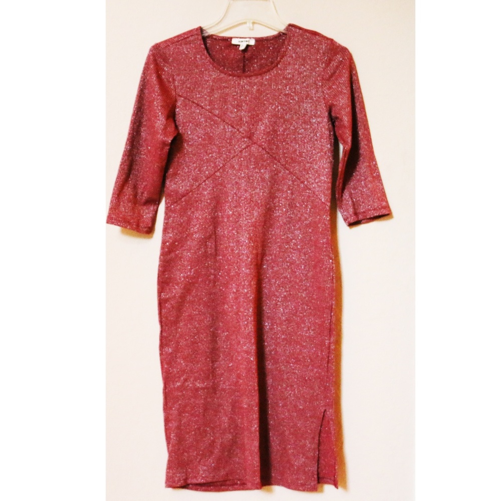 Red Shiny Stretch Dress
